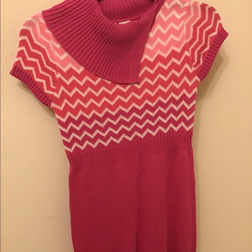 Pink girls sweater dress